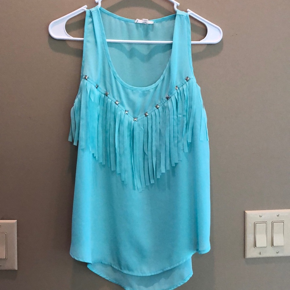 Mine turquoise tank